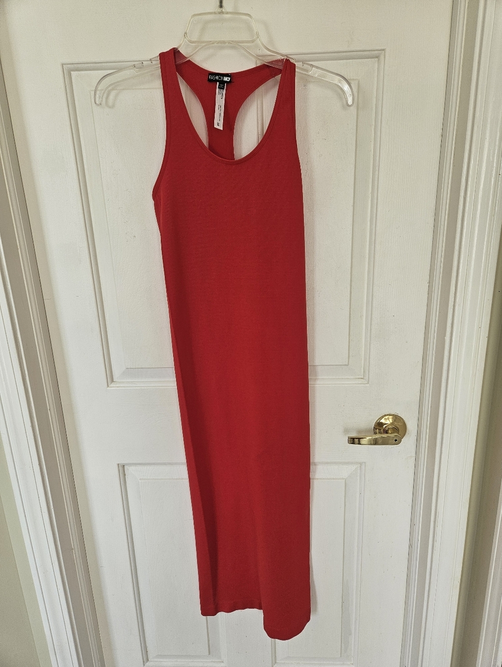 Red Racerback Maxi Dress
